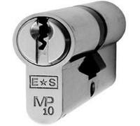 Loops 80mm Euro Double Cylinder Lock - 10 Pin Satin Chrome Keyed Alike Door Barrel