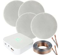 Loops 80W Mini Wifi Stereo Amplifier & 4X 70W 5.25 Inch Slim Ceiling Speaker System