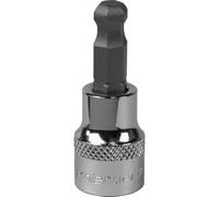 Loops 8mm Ball-End Hex Socket Bit - 3/8" Square Drive - Chrome Vanadium Wrench Socket Loops Multicolor