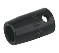 Loops 8mm Forged Impact Socket - 3/8 Inch Sq Drive - Chrome-Vanadium Wrench Socket Loops Multicolor