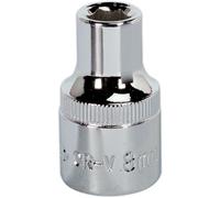 Loops 8mm Forged Steel Drive Socket - 1/2" Square Drive - Polished Chrome Vanadium in Metallics Loops Metallics