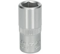 Loops 8mm Forged Steel Drive Socket - 1/4" Square Drive - Chrome Vanadium Socket in Metallics Loops Metallics