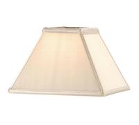 Loops 9" Inch Square Tapered Lamp Shade Oyster Faux Silk Fabric Cover Modern Elegant Loops Multicolor