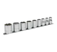 Loops 9 PACK - Whitworth Socket Set - 1/2" Imperial Square Drive 12 Point HIGH TORQUE Loops Multicolor