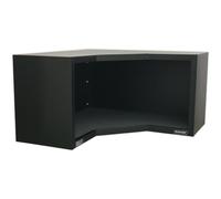 Loops 930mm Heavy Duty Modular Corner Wall Cabinet - Steel Construction - Fixings in Metallics Loops Metallics