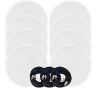 Loops Active Bluetooth 8x Ceiling Speaker Kit 50W Wireless HiFi Audio Streaming System Loops Multicolor