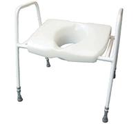 Loops Adjustable Bariatric Toilet Seat With Frame - Supports Up To 254Kg For Enhanced Stability