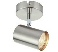 Loops Adjustable Ceiling / Wall Spotlight Satin Chrome Round GU10 Kitchen Downlight Loops Multicolor