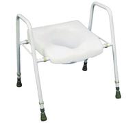 Loops Adjustable Free Standing Toilet Seat With Frame For Enhanced Stability