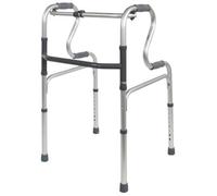 Loops Adjustable Height Dual Rise Aluminium Folding Walking Frame For Easy Mobility