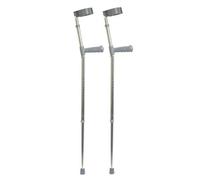 Loops Adjustable Lightweight Aluminium Elbow Crutch With Pvc Wedge Handle - Perfect For Rehabilitation