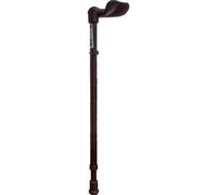 Loops Adjustable Right-Handed Ergonomic Walking Stick - Telescopic & Stylish Matt Black