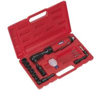 Loops Air Ratchet Wrench Kit - 1/2" Sq Drive - WallDrive Impact Sockets - 1/4" BSP Loops Multicolor