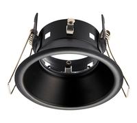 Loops Anti-Glare Recessed Bathroom Downlight IP65 - 50W GU10 Reflector - Matt Black Loops Black