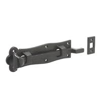 Loops Antique Black Necked Bolts 200mm - Perfect For Vintage Projects - Door Bolt Lock