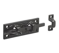 Loops Antique Black Straight Bolts 100mm - Classic Hardware For Timeless Designs - Door Bolt Lock
