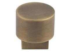 Loops Antique Brass Round Cupboard Knob For Stylish Interiors - Kitchen Cabinet Knob