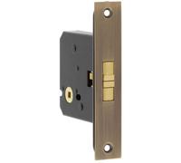 Loops Antique Brass Sliding Door Bathroom Lock For Privacy And Security - Door Lock