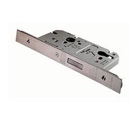 Architectural DIN Euro Profile Deadlock 60mm Backset Satin Stainless Steel