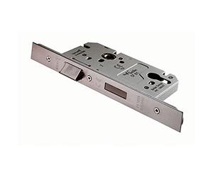Loops Architectural DIN Euro Profile Sashlock - Square Forend - Satin Stainless Steel