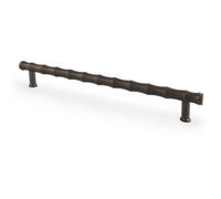 Loops Bamboo T Bar Pull Handle - Dark Bronze 224mm Centres Solid Brass Drawer Door