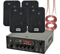 Loops Bar Restaurant Bluetooth Wall Speaker System 110W Wireless Amp HiFi Music Kit