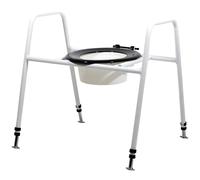 Loops Bariatric Free Standing Toilet Seat & Frame - Splash Guard 247kg Weight Limit Loops Multicolor