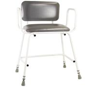 Loops Bariatric Perching Stool - Arms & Padded Backrest - Adjustable Height Loops Multicolor