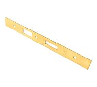 Loops Bathroom Sashlock Forend Strike & Fixing Pack - Brass Pvd Square 235X24mm