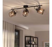 Loops Black Triple Ceiling Spotlight for Indoor Space - Stylish Lighting Loops Black