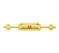 Loops Bolt Tee Knob Espagnolette Set - 118mm X 24.5mm Fixing Centres Polished Brass