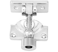 Loops Brighton Pattern Sprung Sash Fastener - 60 x 25mm Fixing Plate - Satin Chrome | Sliding Sash Window Fitting - Traditional Style Pull Lift Window Handle - Sash Window Fixture