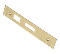 Loops Bs Cylinder Deadlock Forend Strike & Fixing Pack - Brass Pvd Square 166X26mm