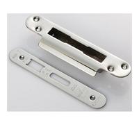 Loops Bs8621 Cylinder Sashlock Forend Strike & Fixing Pack - Bright Steel Radius