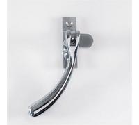 Loops Bulb Ended Casement Window Fastener - 98mm Handle 45mm Centres Polished Brass