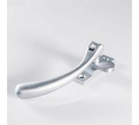 Loops Bulb Ended Casement Window Fastener - 98mm Handle 45mm Centres Satin Chrome