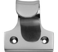 Loops Cast Sash Window Lift Pull Handle 32mm Fixing Centres 48 X 45mm Satin Chrome