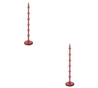 Loops Chic 2 Pack Of 1380mm Tall Satin Pink Clay Floor Lamps With B22 Led Compatibility