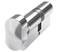 Loops Chrome Euro Profile 6 Pin Cylinder & Thumbturn 45/45mm - Front Door Barrell Lock