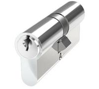 Loops Chrome Euro Profile 6 Pin Double Cylinder 35/35mm - Front Door Barrell Lock