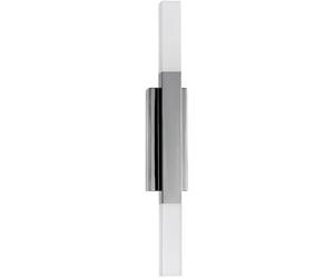 Loops Chrome LED Wall Light, Bathroom Mirror Light, IP44 Rated, Dimmable, Modern Design, Indoor Use, Mains-Powered