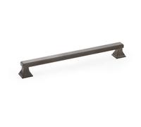 Loops Chunky Square Pull Handle - Dark Bronze 224mm Centres Solid Brass Drawer Door