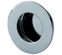 Loops Circular Low Profile Recessed Flush Pull 50mm Diameter Bright Stainless Steel