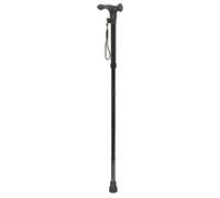 Loops Collapsible Telescopic Left Handed Ergonomic Walking Stick - 5 Height Settings Loops Multicolor
