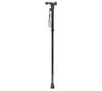 Loops Collapsible Telescopic Right Handed Ergonomic Walking Stick - 5 Height Settings Loops Multicolor