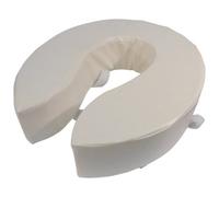 Loops Comfort Foam Padded Raised Toilet Seat - 4 Inch Height For Easy Toilet Use