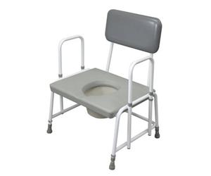 Loops Comfortable Bariatric Commode Chair With Detachable Arms And 7.5 Litre Pail