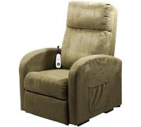 Loops Comfortable Sage Suedette Rise And Recline Chair With Single Motor