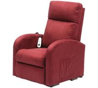 Loops Comfortable Wine Coloured Rise And Recline Lounge Chair With Single Motor