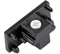 Loops Commercial Track Light Dead End Connector - Single Circuit - Black Pc Rail System Loops Black